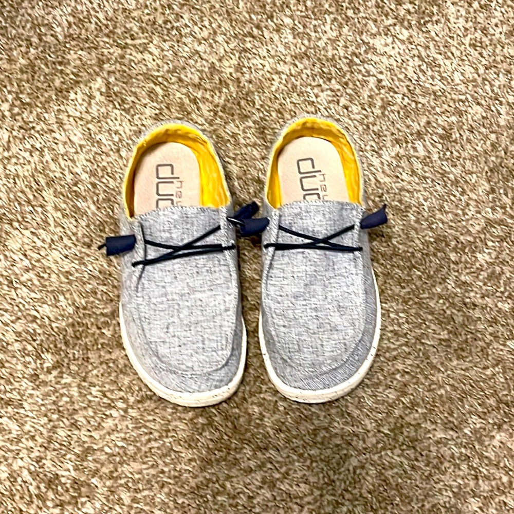 Blue Hey Dude shoes